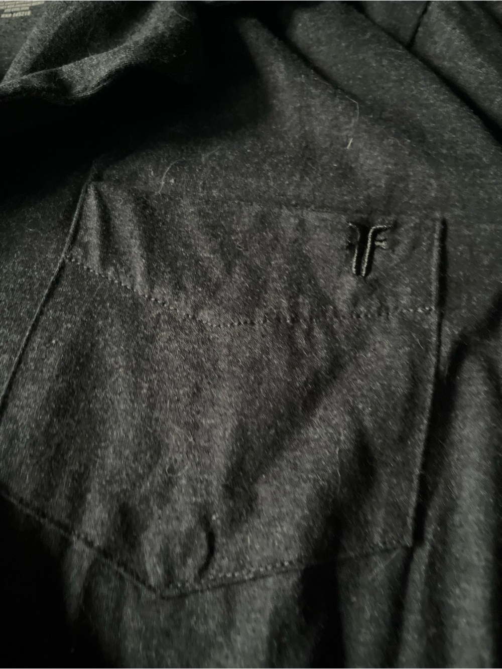 Frye Grey Button Up - Picture 2 of 4